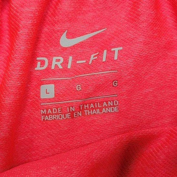 NIKE Dri-FIT Trophy GIRLS Shorts SIZE LARGE Flamingo Pink w Soft Grey Waistband - Picture 4 of 7